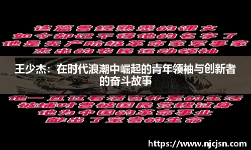 王少杰：在时代浪潮中崛起的青年领袖与创新者的奋斗故事